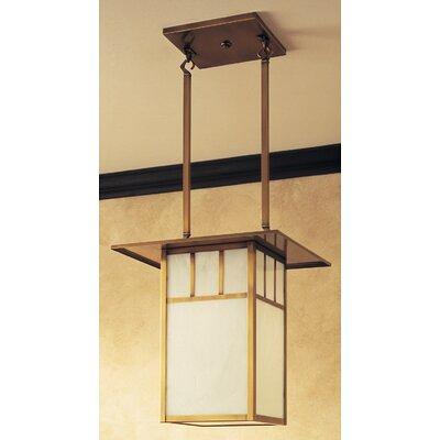 Craftsman Style Brass Hanging Lantern