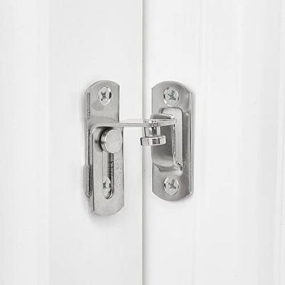 INIRET 4 Packs 90 Degree Flip Barn Door Lock,Protect Privacy