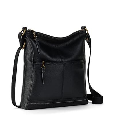 The Sak Leather Saratoga Crossbody, Black Onyx | Costco