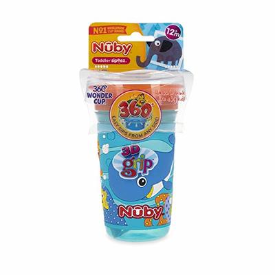 Nuby SiliBand 10 oz Clik-It Cup with Silicone Spout and Silicone Band