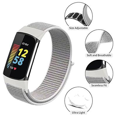 For Fitbit Sport Band Nylon Fabric Smart Watch Band Hook and Loop