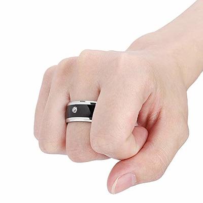 Smart Ring, No Charge and Depth Waterproof Universal Wear Smart Ring, Magic  Wearable Device Universal Ring for Mobile Phone, NFC Smart Rings(size11) :  : Jewellery