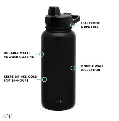 Simple Modern 32 oz Summit Water Bottle with Straw Lid - Gifts for Men &  Women Hydro Vacuum Insulated Tumbler Flask Double Wall Liter - 18/8  Stainless Steel -Winter White 