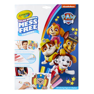 Crayola 87ct Paw Patrol Coloring Pages & Stickers With Pipsqueak Markers