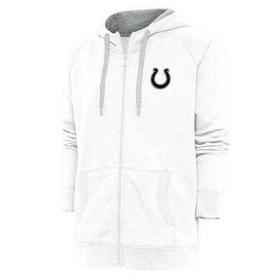 Women's Antigua Black Indianapolis Colts Wordmark Victory Full-Zip