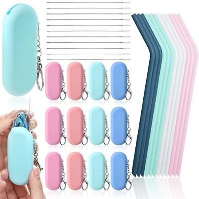 22pcs Silicone Straw Tips Reusable Straws Covers Food Grade Metal Straws  Covers