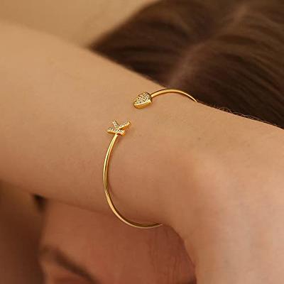 Gold And Silver Tie Knot Adjustable Bangles Bracelet With Simple Twist And  Open Charm For Women And Girls Drop Delivery Available From Vipjewel, $0.28  | DHgate.Com