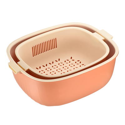 Unique Bargains Kitchen Strainer Colander Bowl Set Vegetable