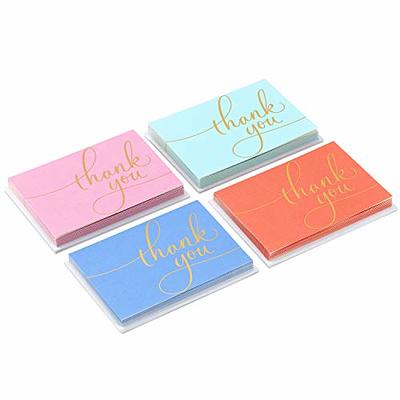 VNS Creations 100 pack Thank You Cards with Envelopes & Stickers