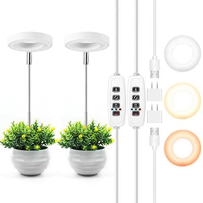 SANSI LED Grow Lights for Indoor Plants, 150W Full Spectrum Clip-on  Gooseneck Grow Light with Ceramic Tech.,10W Power Plant Light with Optical  Lens