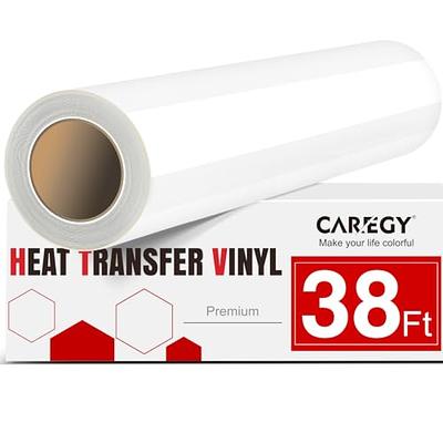 HTV Vinyl Rolls Black and Red Heat Transfer Vinyl - 12 x 8ft HTV Vinyl for  Shirts