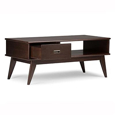 Simpli Home Warm Shaker Solid Wood Desk - Tobacco Brown