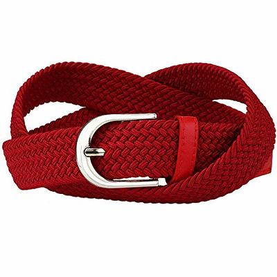 Falari Canvas Web Belt Metal Double D Ring Buckle for Men Women