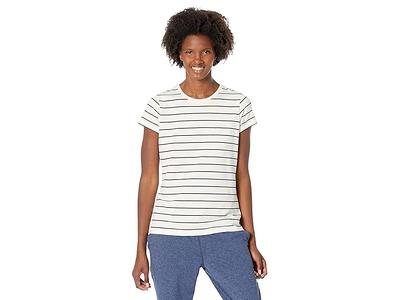 Women's Pima Cotton Tee, Notch-Neck Elbow-Sleeve Tunic at L.L. Bean