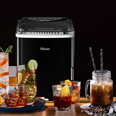  Small Table Top Ice Maker, 9 Pcs Ice/6 8 Mins, 24H/15Kg,  Automatic Ice Out and Water Out Quiet, Household and Commercial Use :  Industrial & Scientific