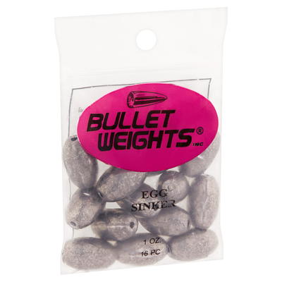 Bullet Weights® EGI5-24 Lead Egg Sinker Size 1 oz Fishing Weights