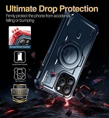 Miracase Magnetic for iPhone 15 Pro Max Case 6.7'' [Compatible with  Magsafe] Full-Body Drop Proof Bumper Phone Case for iPhone 15 Pro Max with