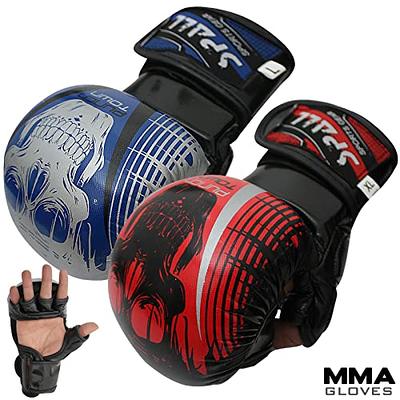 RDX MMA Gloves Grappling Sparring, Maya Hide Leather, Mixed