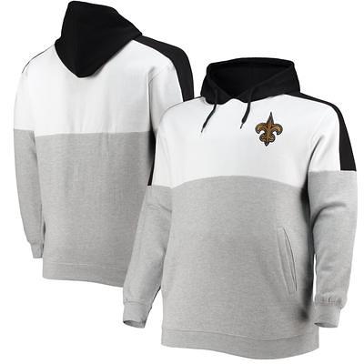 Men's Starter Black/Heather Gray New Orleans Saints Extreme Pullover Hoodie Size: Small