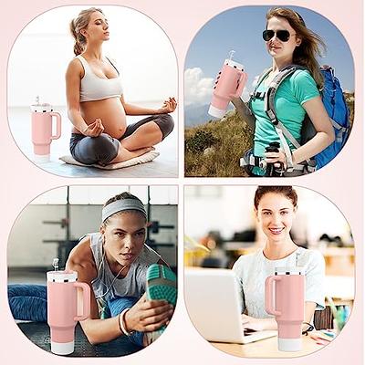  GHappiness Water Bottle Pouch for Stanley Cup Accessories with  Spill Leak Proof Stopper Set for Stanley Tumbler 30 oz/40 oz (1.0 and 2.0),  Gym Accessories for Women Men Tumbler Accessories (Pink) 