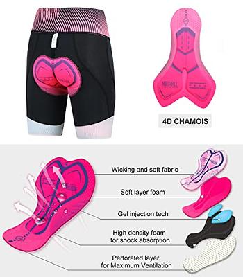 NORTHHILL Women's Padded Bike Shorts Biking Cycling Shorts High Waisted  Bicycle Mountain Bike with Riding 4D Liner Gel Padding Pockets Spin UPF50+  Pink XL - Yahoo Shopping