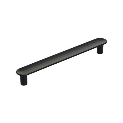 Brainerd Rounded Square 3-in Center to Center Matte Black Rectangular Bar  Drawer Pulls