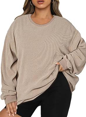 Womens Sweatshirts Fashion Sexy V Neck Preppy Sweatshirt Cute Plus Size  Sweatshirt Casual Teacher Outfits Half Zip Pullover Loose Fit Pullover  Sweatshirts(A-Beige,Small) at  Women's Clothing store