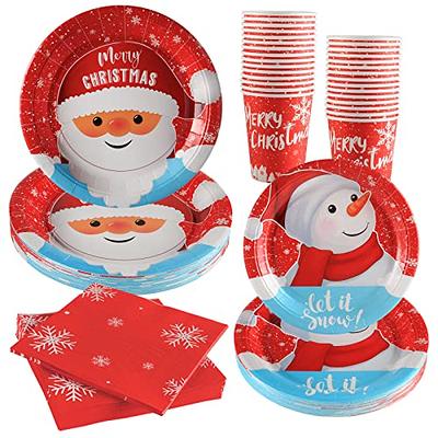 Christmas Paper Plates 30 Set, 120Pcs Disposable Plates for Party, Christmas  Plates Dinnerware Set With Dinner Plates, Dessert Plates, 7oz Cups And  Napkins Design with Snowman for Party - Yahoo Shopping