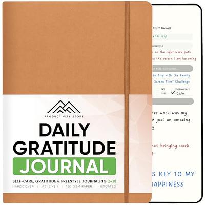 SIMSIMY Gratitude Journal for Women Men, Daily Journals for Happiness,  Positivity, Affirmation, Mindfulness, Self Care - Lasts 6 Months Undated 