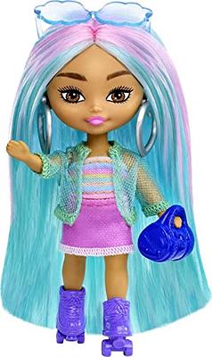 Barbie Extra Mini Minis Doll with Blue Hair, Sporty Outfit, Roller Skates &  Accessories & Stand, 3.25-inch - Yahoo Shopping