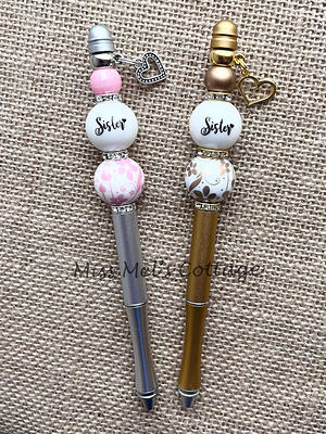 Beaded pen, ink pen,cute,beaded,sparkle,sloth, writing.