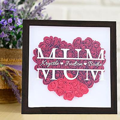 Personalized Mom Flower Shadow Box With Name Preserved Rose Shadow Boxes  Customized Memory Shadow Box Frame Flower Display Cases Romantic Mothers  Day Birthday Gifts for Mom Grandma - Yahoo Shopping