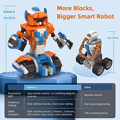 Robot Building Toys for Boys, STEM Projects for Kids Ages 8-12, Remote &  APP Controlled Engineering Learning Educational Coding DIY Building Kit 