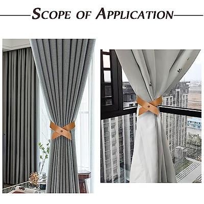 Magnetic Curtain Tiebacks Clips - Window Tie Backs Holders for Home Office  Decorative Rope Holdbacks Classic Tiebacks Design, Grey 1 Pair : :  Home