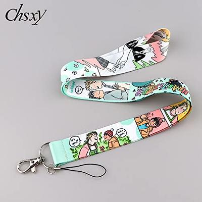 Hsxnam Neck Lanyard Key Chain, Long Lanyard Strap Keychain Holder