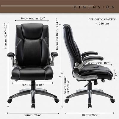 Mimoglad Home Office Chair, High Back Desk Chair, Ergonomic Mesh Computer  Chair with Adjustable Lumbar Support and Thickened Seat Cushion - Yahoo  Shopping