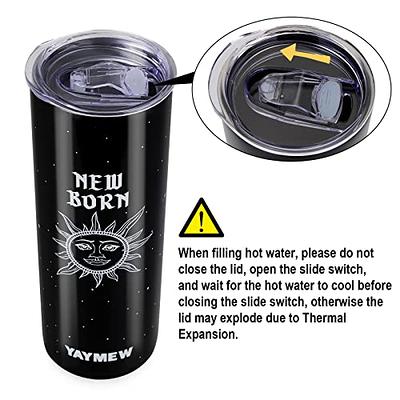 Goth Tumbler with Lid and Straw Gothic Tumbler 20 oz Double Wall Stainless  Steel Goth Cup Insulated Gothic Coffee Travel Mug Goth Gifts for Women