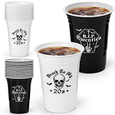 RIP Twenties Plastic Cups 30 Birthday Party Supply Minimalist