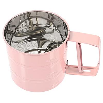 U-Taste Stainless Steel 3 Cup Flour Sifter with 4 Wire Agitators