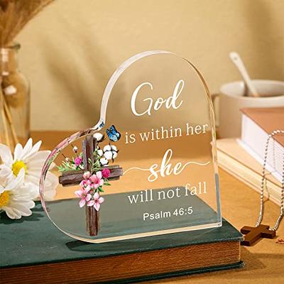  Yulejo Acrylic Christian Gifts for Women Inspirational