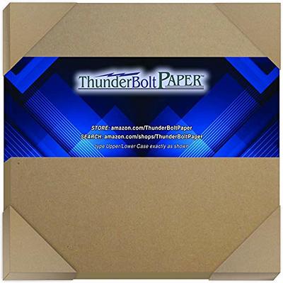 25 Sheets Chipboard 30 PT (Point) | Medium Weight Scrapbook Sheets | Brown Kraft Cardboard | 25 Sheets per Pack | 8.5 x 11 Inches