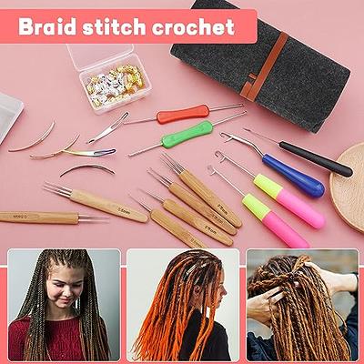 3Pcs/Set Dreadlock Crochet Hook for Hair Dreadlock Needle Tool for Braid Craft Dread Locks Crochet Needles 0.5mm (1 Hook 2 Hooks 3 Hooks)