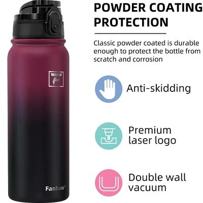 Farsea Insulated Water Bottle With Paracord Handle, Protective Silicone  Boot and 2 Lids (Straw Lid &…See more Farsea Insulated Water Bottle With