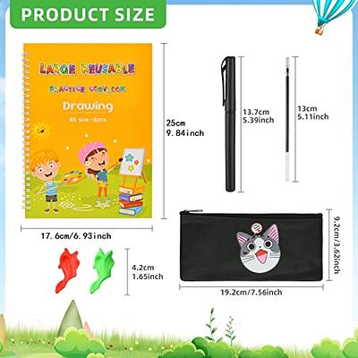 YAMMI Magic Pens & Refills for Magic Practice Copybook, Drawing Pen of  Invisible Ink, Writing Training Aid Pencil Grip, Tracing Workbook Material  for