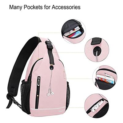 G4Free Sling Bag Backpack Anti Theft Chest Shoulder Bag Crossbody Gym  Daypack with Earphone Hole for Outdoor Cycling Travel Hiking Men Women