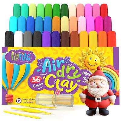 Air Dry Clay 36 Colors, Soft & Ultra Light, Modeling Clay for Kids with  Accessories, Tools and Tutorials - Yahoo Shopping