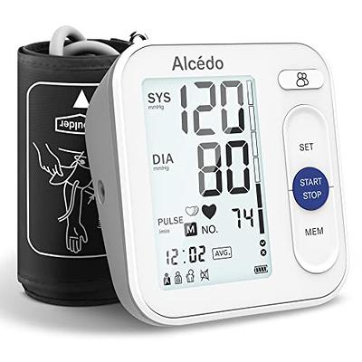 Medline Digital Wrist Blood Pressure Monitor, BP Cuff with Batteries  Included (60 Reading Memory)