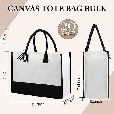 20 Pack 12.7 X 13.9 Sublimation Tote bags Blanks Blank Canvas