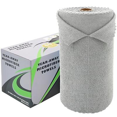 Fantasticlean Microfiber on a Roll Tear Away Cleaning Towels, Reusable and  Washable Cloths, for Car, House, Garage or Kitchen, 12 x 12