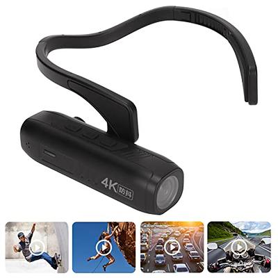 Head Mounted Camera Wearable 4K 30FPS WiFi Video Camera Camcorder Webcam  120°Wide Angle Anti-shake APP Control for Vlog Record